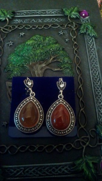 Серьги из агата